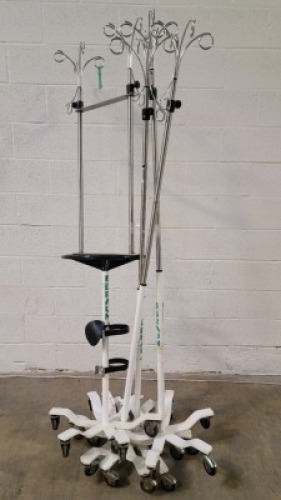 LOT OF IV POLES