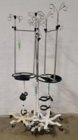 LOT OF IV POLES