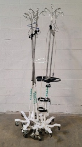 LOT OF IV POLES