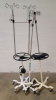 LOT OF IV POLES