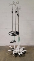 LOT OF IV POLES