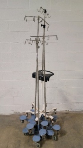 LOT OF IV POLES