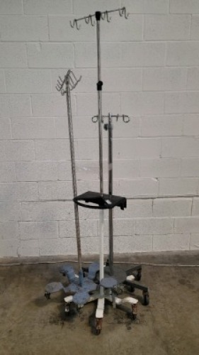 LOT OF IV POLES