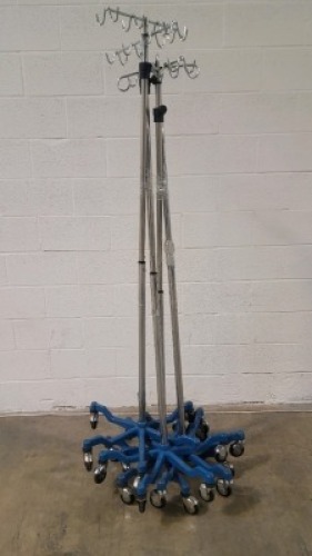 LOT OF IV POLES