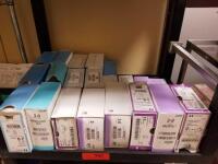 ETHICON LOT OF ASSORTED PERMA-HAND SILK, VICRYL AND POLYSORB