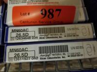 ALCON MN60AC LOT OF 4: 26.5D, 26.5D, 15.5D, 16.0D (6/2020)