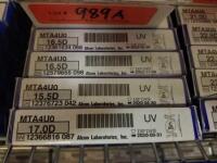 ALCON MTA4U0 LOT OF 4: 16.5D, 16.5D, 15.5D, 17.0D (2/2020)