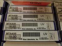 ALCON MTA4U0 LOT OF 4: 18.5D, 18.5D, 18.5D, 19.0D (2/2020)