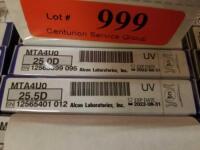 ALCON MTA4U0 LOT OF 2: 25.0D, 25.5D (8/2022)