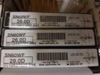 ALCON SN60WF LOT OF 3: 26.0D, 26.0D, 29.0D (1/2020)