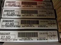 ALCON SN60WF LOT OF 4: 27.0D, 27.0D, 27.0D, 27.5D (12/2022)