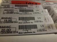 ALCON MA60AC LOT OF 4: 19.0D, 19.5D, 19.5D, 20.0D (4/2022)