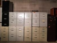 LOT OF 14 FILING CABINETS