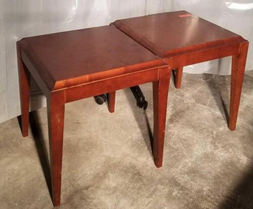 LOT OF 4 WOODEN END TABLES