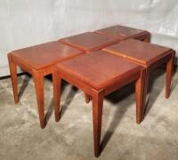 LOT OF 3 WOODEN END TABLES