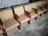 LOT OF 5 CUSHIONED CHAIRS