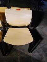 LOT OF 4 STACKING CHAIRS