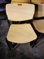 LOT OF 4 STACKING CHAIRS