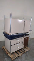 HAMILTON STEELCREST LOT OF (2) EXAM TABLE