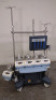 TERUMO/SARNS SYSTEM 1 PERFUSION SYSTEM WITH 5 ROLLER PUMPS, CENTRAL CONTROL MONITOR, ON ROLLING STAND