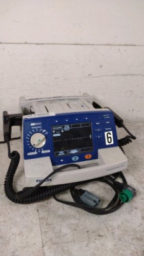 PHILIPS HEARTSTART XL BIPHASIC DEFIB WITH PACER, AED MODE, PADDLES, ECG IN/OUT