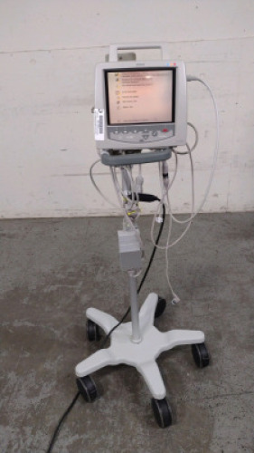 PHILIPS TELEMON PATIENT MONITOR ON ROLLING STAND