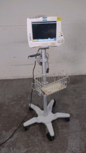 PHILIPS INTELLIVUE MP30 PATIENT MONITOR ON ROLLING STAND