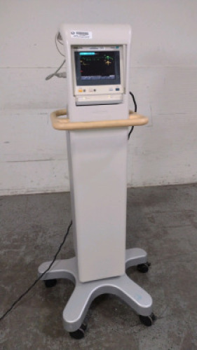 PHILIPS M3046A M3 PATIENT MONITOR WITH MULTI-PARAMETER MODULE (M3001A) ON ROLLING STAND