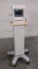 PHILIPS M3046A M3 PATIENT MONITOR WITH MULTI-PARAMETER MODULE (M3001A) ON ROLLING STAND