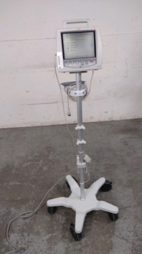 PHILIPS TELEMON PATIENT MONITOR ON ROLLING STAND