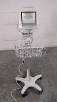 PHILIPS TELEMON PATIENT MONITOR ON ROLLING STAND