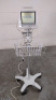PHILIPS TELEMON PATIENT MONITOR ON ROLLING STAND