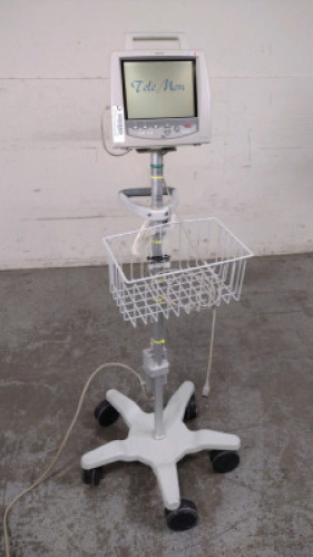 PHILIPS TELEMON PATIENT MONITOR ON ROLLING STAND