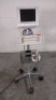 AGILENT TECH M1204A V24CT PATIENT MONITOR ON ROLLING STAND