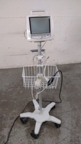 PHILIPS TELEMON PATIENT MONITOR ON ROLLING STAND