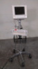PHILIPS M1204A V24CT PATIENT MONITOR ON ROLLING STAND