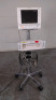 PHILIPS M1204A V24CT PATIENT MONITOR ON ROLLING STAND