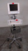 PHILIPS M1204A V24CT PATIENT MONITOR ON ROLLING STAND