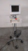 AGILENT TECH M1204A V24CT PATIENT MONITOR ON ROLLING STAND