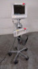 AGILENT TECH M1204A V24CT PATIENT MONITOR ON ROLLING STAND