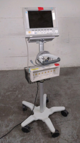 HP M1204A VIRIDIA 24CT PATIENT MONITOR ON ROLLING STAND