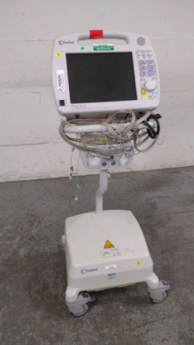 INVIVO PRECESS PATIENT MONITORING SYSTEM WITH MODULES (ECG, SPO2) AND BP CABLES ON ROLLING STAND