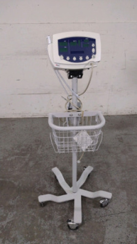 WELCH ALLYN 53NTO VITAL SIGNS MONITOR ON ROLLING STAND