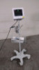 IVY BIOMEDICAL 7800 PATIENT MONITOR ON ROLLING STAND