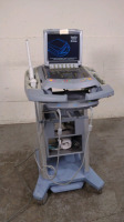 SONOSITE M-TURBO PORTABLE ULTRASOUND SYSTEM WITH 2 PROBES (C15, ICTX) ON M-SERIES MOBILE DOCKING STATION (SN 03J5F5)