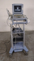 SONOSITE TITAN PORTABLE ULTRASOUND SYSTEM WITH 2 PROBES (P21X, L38) ON MOBILE DOCKING STATION (SN 031HX1)