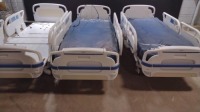 LOT OF (3) STRYKER 3005 S3 HOSPITAL BED WITH HEAD & FOOTBOARDS (CHAPERONE WITH ZONE CONTROL, BED EXIT, SCALE) (IBED AWARENESS)