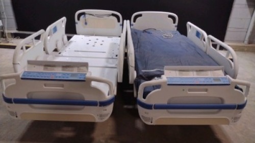 LOT OF (2) STRYKER 3005 S3 HOSPITAL BED WITH HEAD & FOOTBOARDS (CHAPERONE WITH ZONE CONTROL, BED EXIT, SCALE) (IBED AWARENESS)