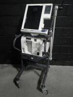 NELLCOR PURITAN BENNETT 840 VENTILATOR ON ROLLING STAND (BILEVEL,TC,NEOMODE,V V+)