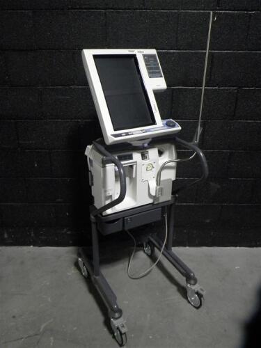 NELLCOR PURITAN BENNETT 840 VENTILATOR ON ROLLING STAND (BILEVEL,TC,NEOMODE)